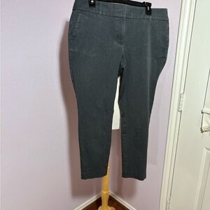 LOFT Charcoal Ankle Pants. Size 12